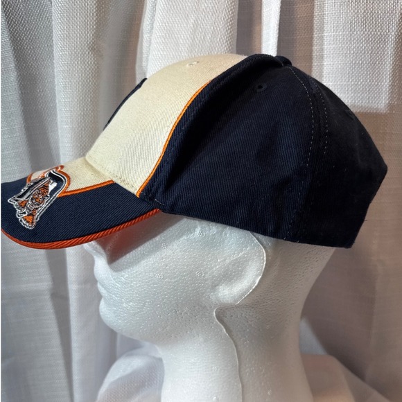 Detroit Tigers MLB Hat Fan Favorite Navy Cream Orange Adjustable Baseball Cap - Picture 4 of 8